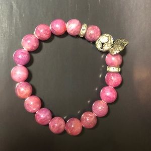 Vintage Pink Natural Opal Bead bracelet